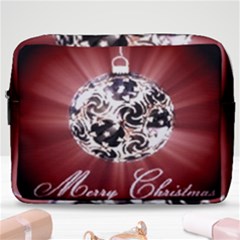 Merry Christmas Ornamental Make Up Pouch (large)