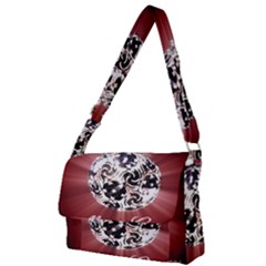 Merry Christmas Ornamental Full Print Messenger Bag (l)