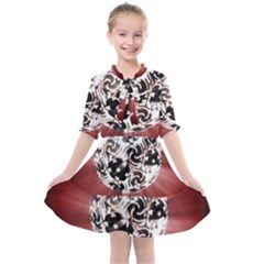 Merry Christmas Ornamental Kids  All Frills Chiffon Dress