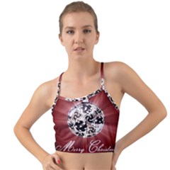 Merry Christmas Ornamental Mini Tank Bikini Top by christmastore