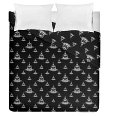 Buddhism Motif Print Pattern Design Duvet Cover Double Side (queen Size) by dflcprintsclothing