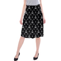 Buddhism Motif Print Pattern Design Midi Beach Skirt by dflcprintsclothing