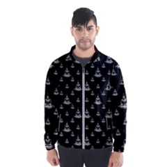 Buddhism Motif Print Pattern Design Men s Windbreaker