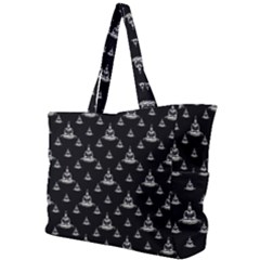 Buddhism Motif Print Pattern Design Simple Shoulder Bag by dflcprintsclothing