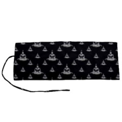 Buddhism Motif Print Pattern Design Roll Up Canvas Pencil Holder (s)