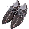 I Love Pink Flowers 1 Women s Pointed Oxford Shoes View2