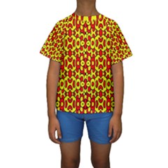 Rby-b-8-5 Kids  Short Sleeve Swimwear by ArtworkByPatrick