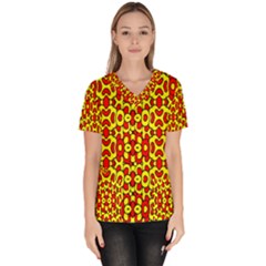 Rby-b-8-5 Women s V-neck Scrub Top by ArtworkByPatrick