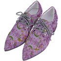 Fauna Flowers In Gold And Fern Ornate Women s Pointed Oxford Shoes View2