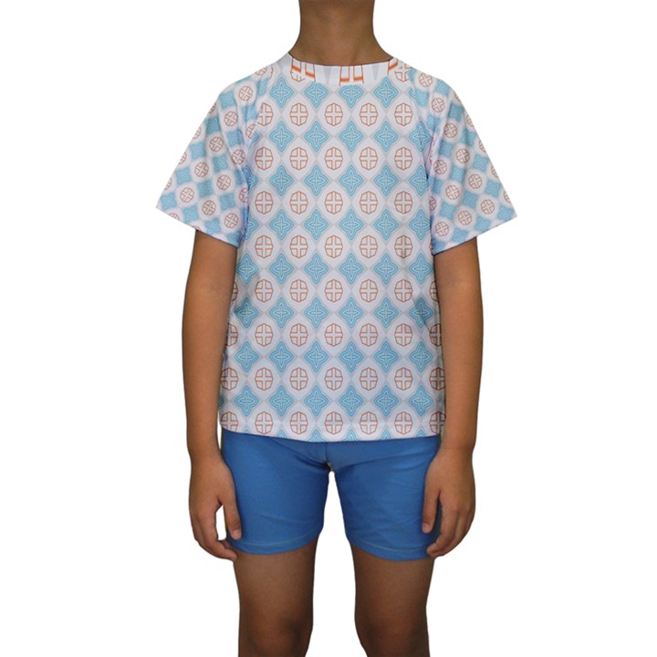 DF Perpetuum Kids  Short Sleeve Swimwear