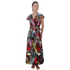 Eden Garden 1 1 Flutter Sleeve Maxi Dress