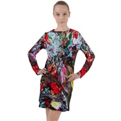 Eden Garden 1 1 Long Sleeve Hoodie Dress