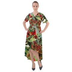 Eden Garden 1 3 Front Wrap High Low Dress