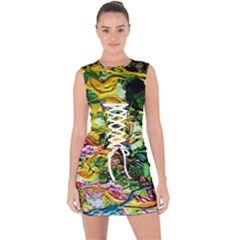 Alice Walk 1 1 Lace Up Front Bodycon Dress