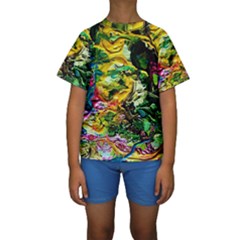 Alice Walk 1 1 Kids  Short Sleeve Swimwear by bestdesignintheworld