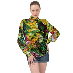 Alice Walk 1 1 High Neck Long Sleeve Chiffon Top by bestdesignintheworld