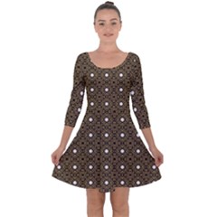 Df Found Ancestors Quarter Sleeve Skater Dress by deformigo