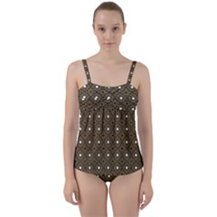 Df Found Ancestors Twist Front Tankini Set by deformigo