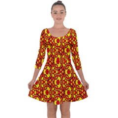 Rby-b-8-6 Quarter Sleeve Skater Dress by ArtworkByPatrick