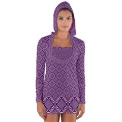 Df Vibrant Therapy Long Sleeve Hooded T-shirt by deformigo