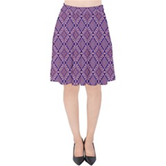 Df Vibrant Therapy Velvet High Waist Skirt by deformigo