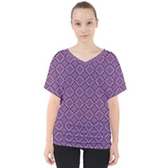 Df Vibrant Therapy V-neck Dolman Drape Top by deformigo