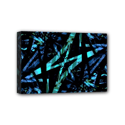 Modern Abstract Geo Print Mini Canvas 6  X 4  (stretched) by dflcprintsclothing