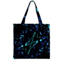 Modern Abstract Geo Print Zipper Grocery Tote Bag View1