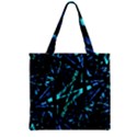 Modern Abstract Geo Print Zipper Grocery Tote Bag View2