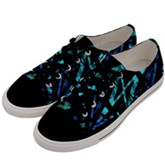 Modern Abstract Geo Print Men s Low Top Canvas Sneakers by dflcprintsclothing