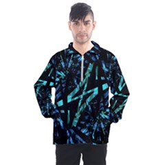 Modern Abstract Geo Print Men s Half Zip Pullover by dflcprintsclothing