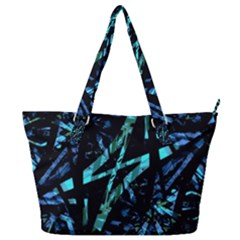 Modern Abstract Geo Print Full Print Shoulder Bag