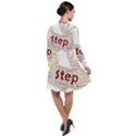 Fighting Golden Rooster  Long Sleeve Chiffon Shirt Dress View2