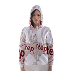 Fighting Golden Rooster  Women s Hooded Windbreaker