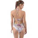 Fighting Golden Rooster  Halter Cut-Out One Piece Swimsuit View2