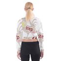 Fighting Golden Rooster  Cropped Sweatshirt View2