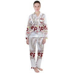 Fighting Golden Rooster  Satin Long Sleeve Pyjamas Set by Pantherworld143