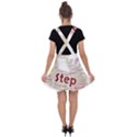 Fighting Golden Rooster  Velvet Suspender Skater Skirt View2