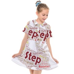 Fighting Golden Rooster  Kids  Short Sleeve Shirt Dress by Pantherworld143