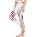 Fighting Golden Rooster  Lightweight Velour Classic Yoga Leggings View3