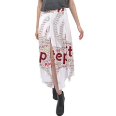 Fighting Golden Rooster  Velour Split Maxi Skirt by Pantherworld143