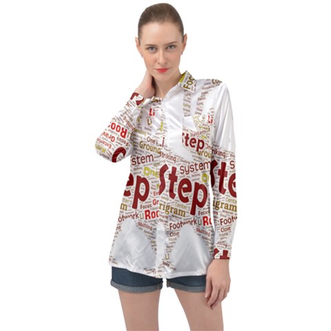 Fighting Golden Rooster  Long Sleeve Satin Shirt by Pantherworld143