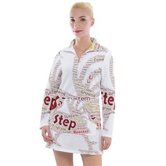 Fighting Golden Rooster Women s Long Sleeve Casual Dress