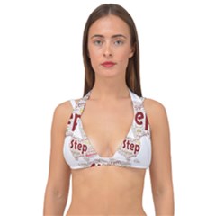 Fighting Golden Rooster  Double Strap Halter Bikini Top