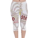 Fighting Golden Rooster Velvet Capri Leggings  View1