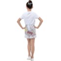 Fighting Golden Rooster  Kids  Tennis Skirt View2