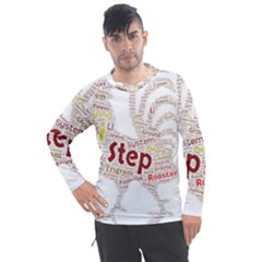 Fighting Golden Rooster  Men s Pique Long Sleeve Tee