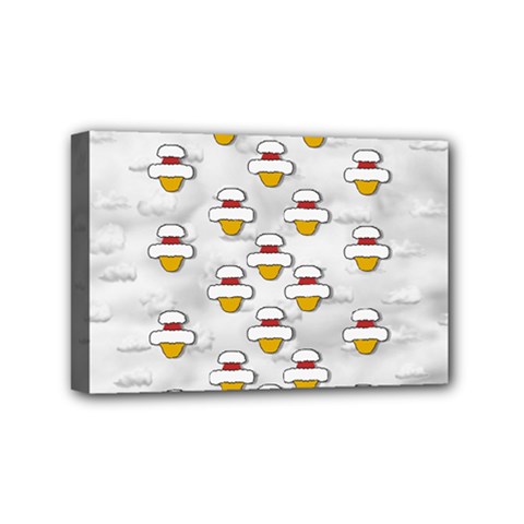 Santa And His Elves Mini Canvas 6  X 4  (stretched) by pepitasart