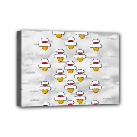 Santa And His Elves Mini Canvas 7  X 5  (stretched) by pepitasart