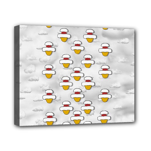 Santa And His Elves Canvas 10  X 8  (stretched) by pepitasart